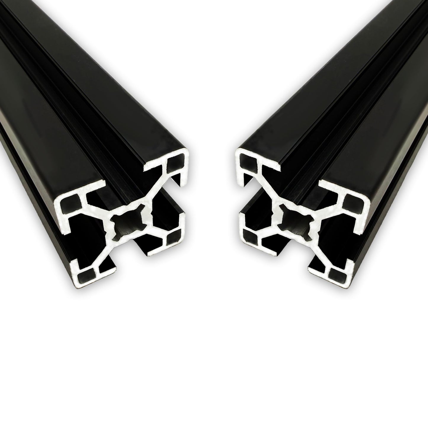 Aluminum profile 30x30 mm | Slot 8 | Length 1600 mm = 160 cm | black anodized E6/C35 | Aluminum profile | Slot profile | Lightweight | Mounting system