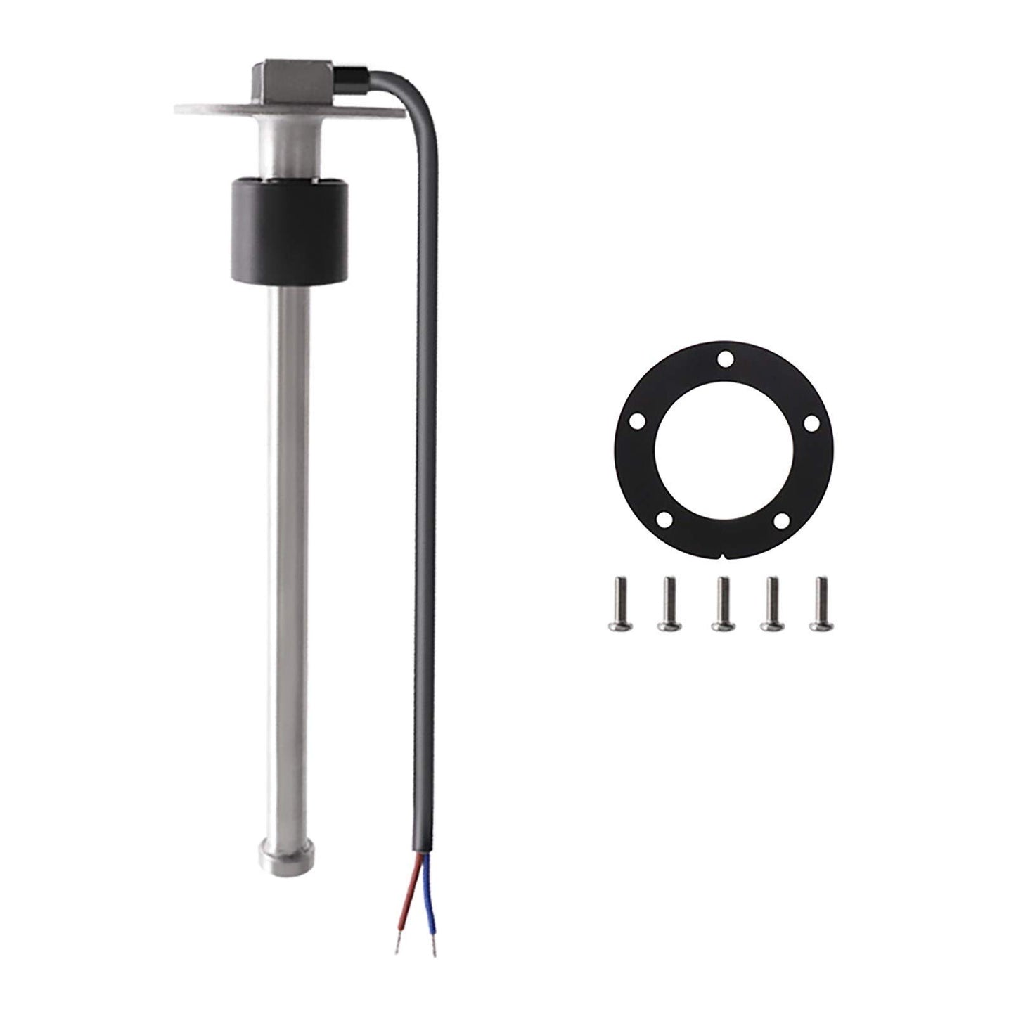 KAOLALI level sensor, fuel gauge stainless steel fuel send unit water level sensor for boats 5 hole fuel and water gauge 350mm