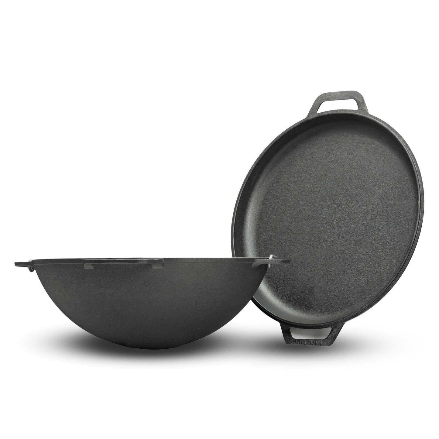 10L Kazan with Ø36 fireplace Uchag with chimney Uchag 2mm steel boiler with lid-frying pan made of cast iron Kazan hearth field kitchen