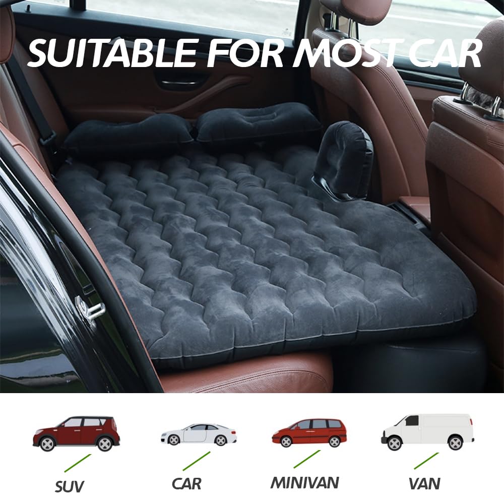 Inflatable car mattress, Rücksitz air mattress, sleep bed for camping, hiking, travel.