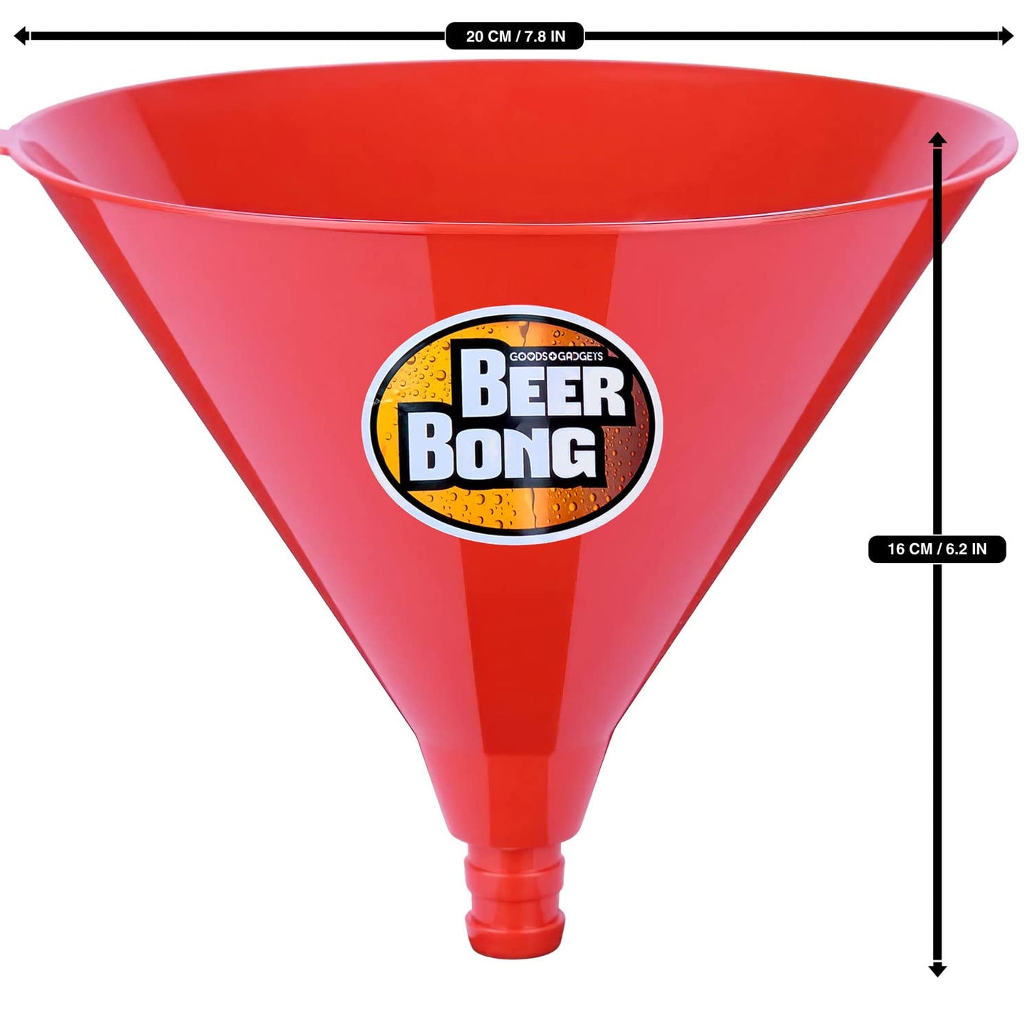 Beer Bong Beer Funnel - Party Funnel Drink Funnel Beer Funnel with Hose & Shut-Off Valve - Bachelor Party Drinking Game (Double)