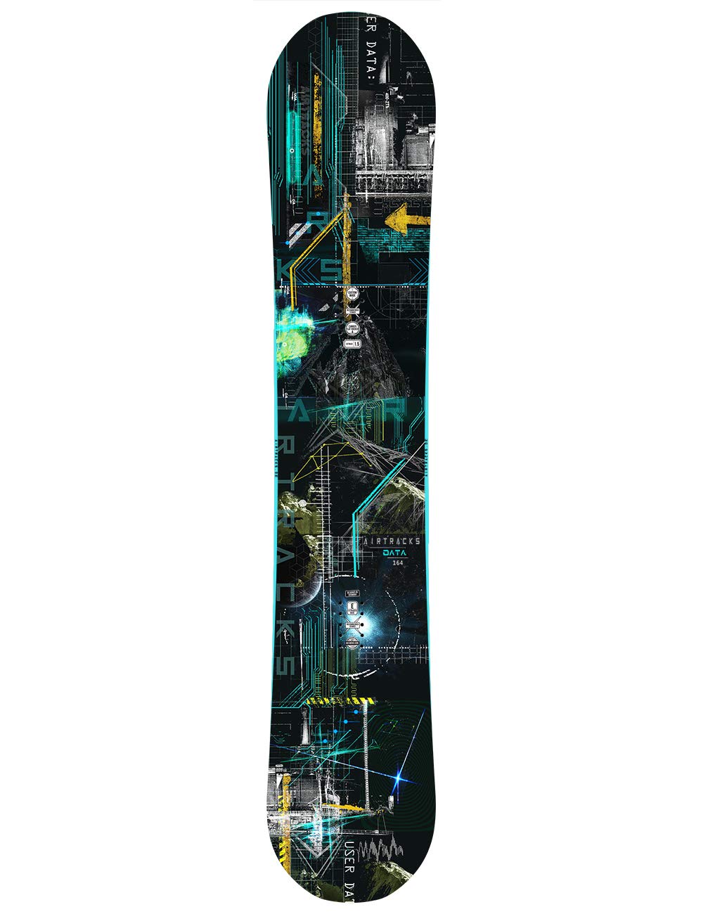 Airtracks Men's Snowboard Set Board Data Wide Freestyle Freeride 155 - Soft Binding Master - Softboots Star Black 41 - SB Bag