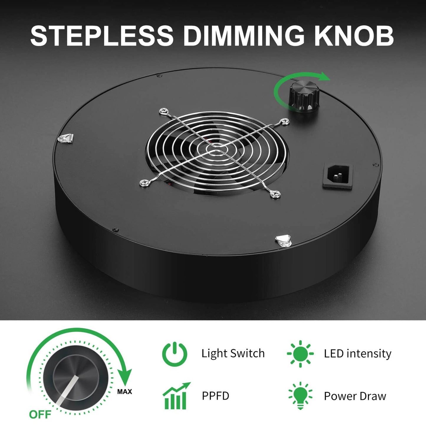 FECiDA LED Plant Lamp UFO1000, dimmable, growth lamp for indoor plants, plant lamp, seedling plant lamp, flowering.