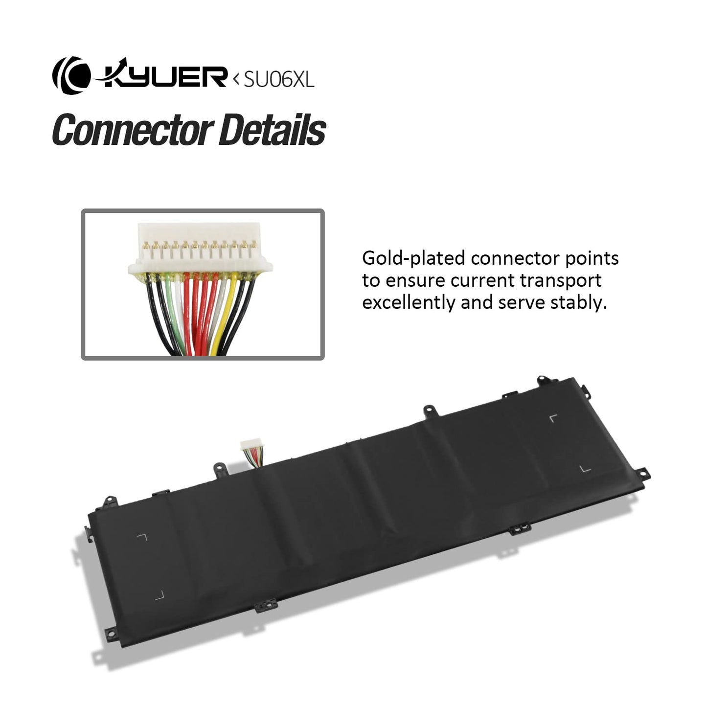 K KYUER SU06XL SU06084XL Laptop Battery for HP Spectre X360 15 Late 2019 15-5ZV31AV 15-DF0104NG 15-DF0106NG 15-DF0126NG 15-DF0322NG 15-DF0002NF 15-DF0005NF 15-DF0010NF 15-DF0002NA TPN-Q213 HSTNN-DB8W