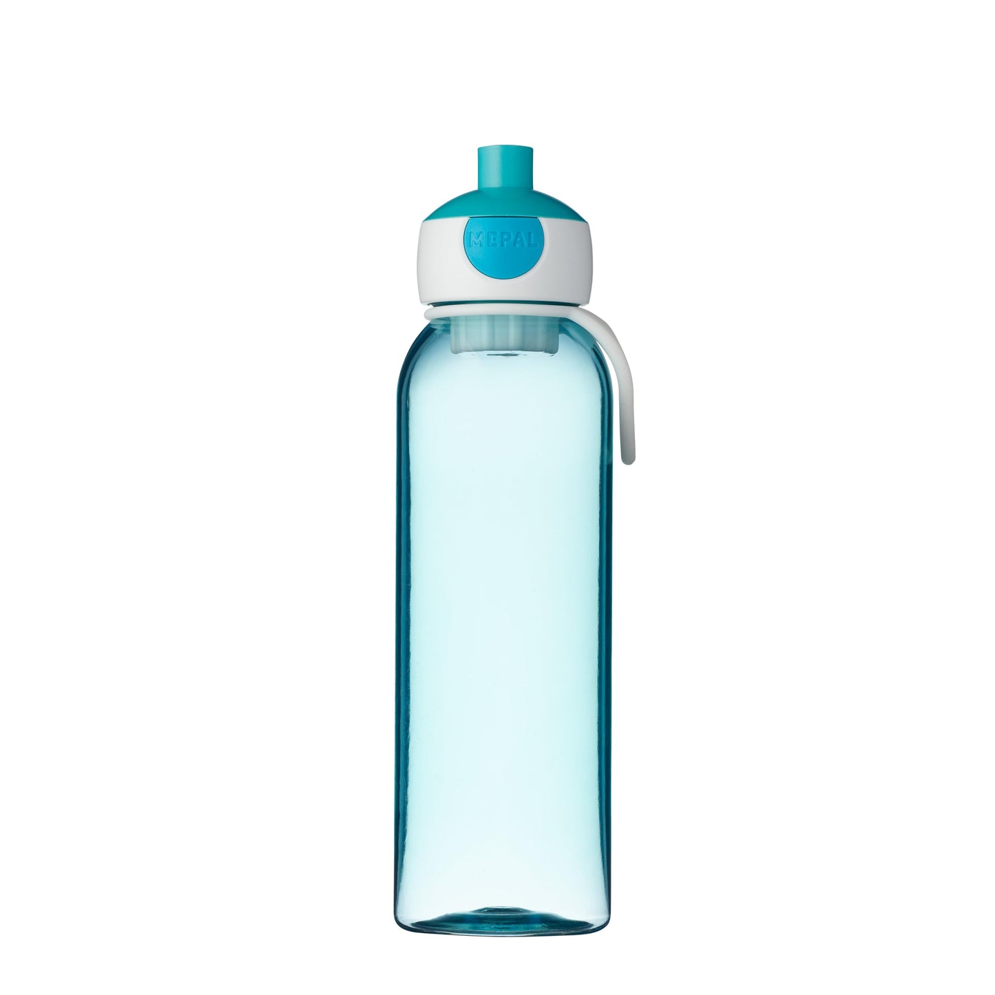 Mepal - Water bottle Pop-Up Campus - Leak-proof drinking bottle for school & on the go - Transparent drinking cup - BPA-free & dishwasher safe - 500 ml - Turquoise