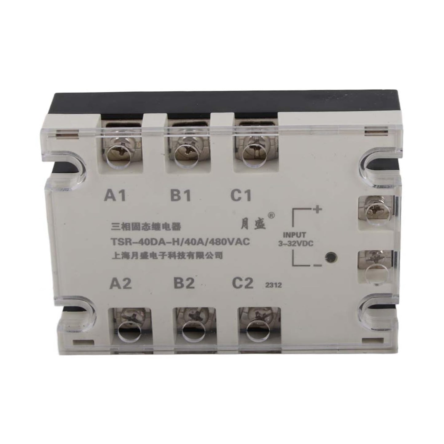40A 3-phase semiconductor module, distribution and control device relay SSR status relay, machine control input TSR-40DA-H