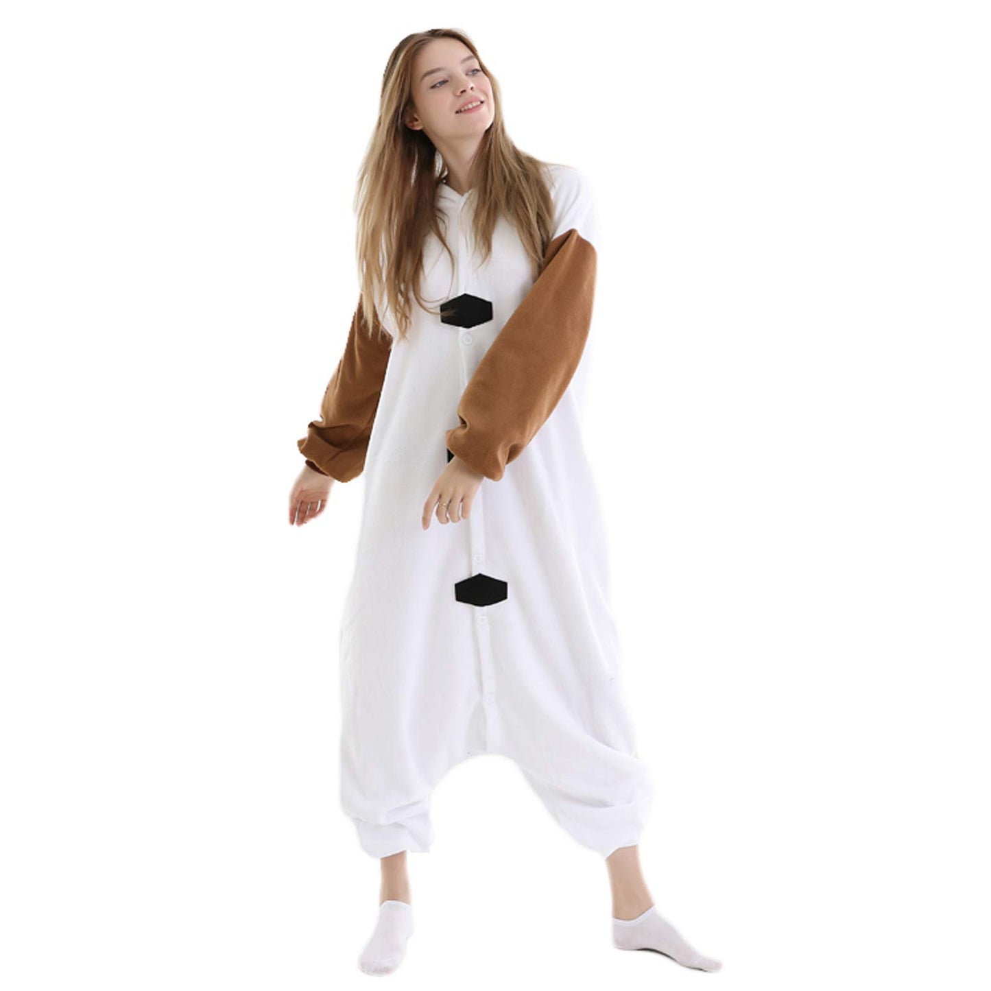 LorranTree Relax Olaf Onesie Costume Adult Women's Pajama Fasching Halloween Sleepwear Cosplay Jumpsuit Animal Carnival Olaf-S