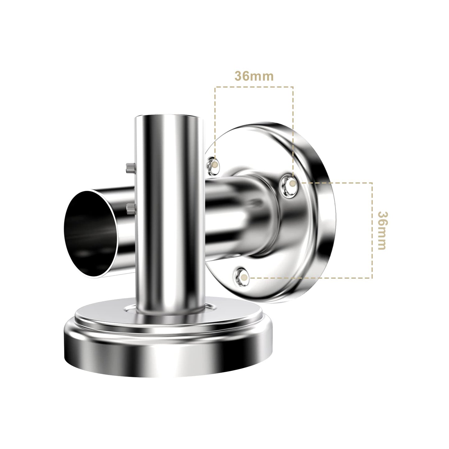 L-Shaped Shower Curtain Rod - Expandable stainless steel shower curtain rod (70-100x90-120cm) with 24 rings. Ideal for bathrooms, bathtubs, and dressing rooms. Drilling required.