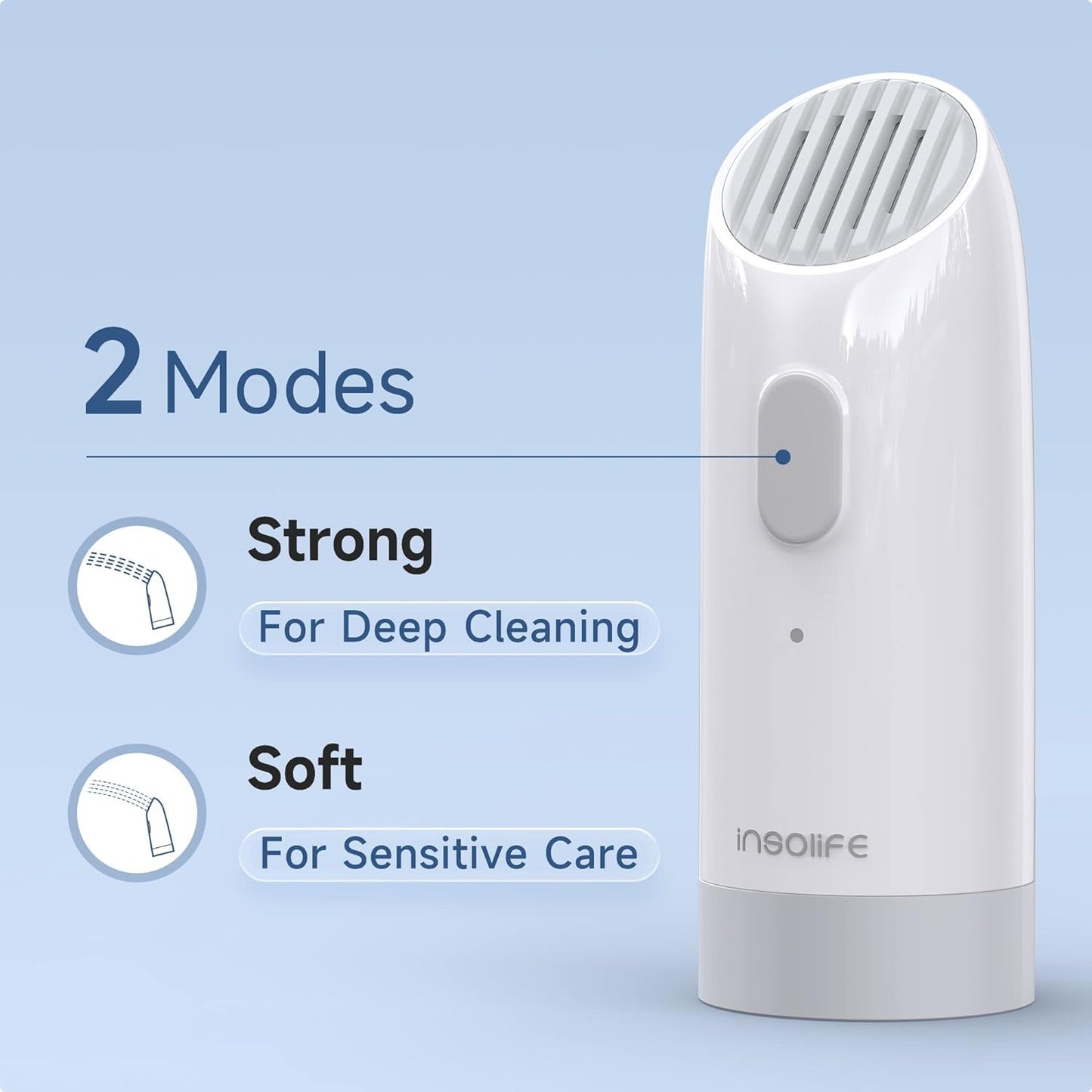 Insolife Portable Travel Bidet Electric, Portable Bidet Sprayer for Hygiene Cleaning, Postpartum & Baby Care, Hemorrhoid Treatment, Portable Bidet with 400 ml Bottle