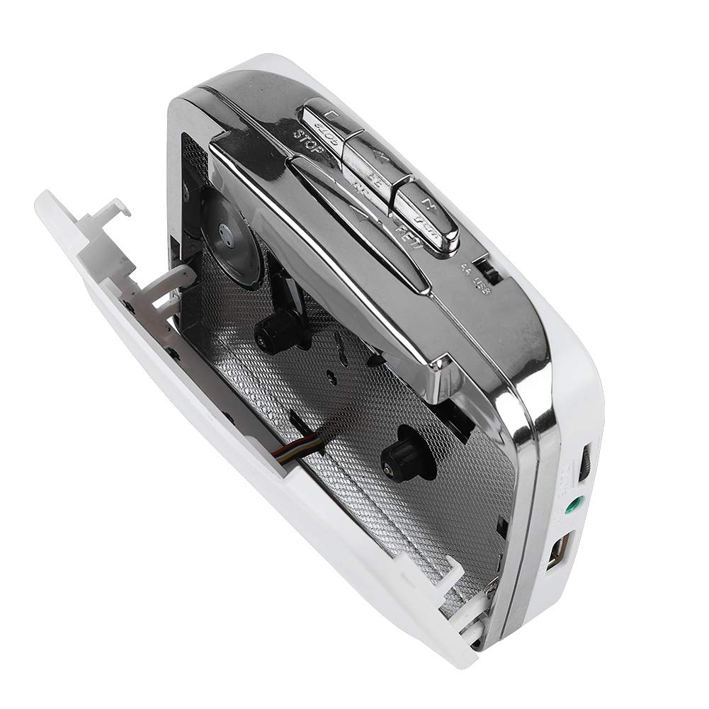 Standalone cassette player, USB cassette to MP3 converter directly onto USB disk audio music player with headphones.
