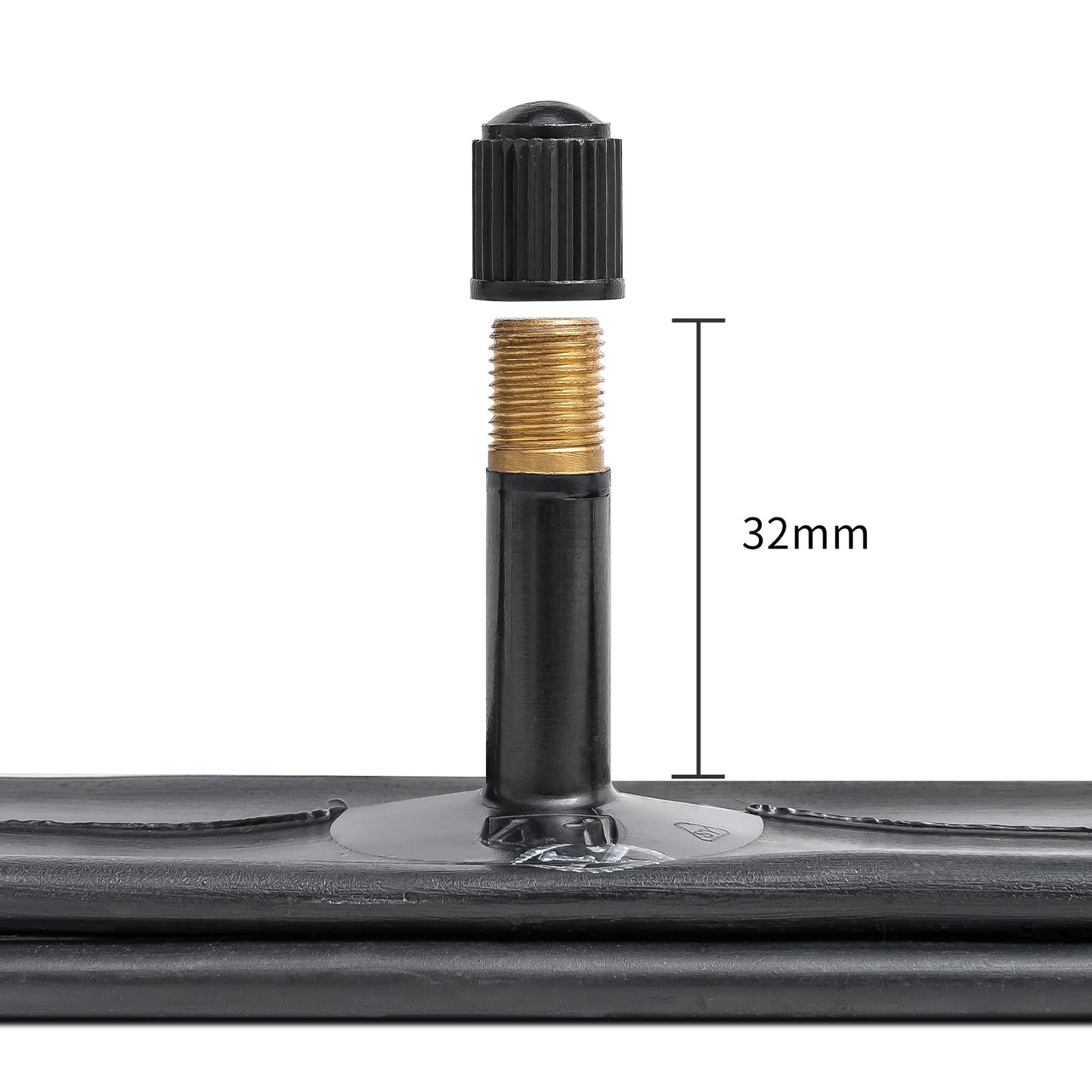 YunSCM 2PCS 45/57-507 Thickened 24 Inch Inner Tube 24x1.75 24x1.95 24x2.0 24x2.10 24x2.125 24x2.25 AV32mm Valve Compatible with 24 Inch Bike Tube/Mountain Bike/E-Bike 24x1.75/1.95/2.125/2.25