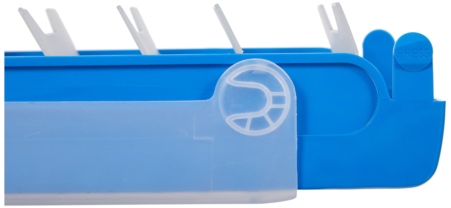 Amazon Basics A8 index cards (7.4 cm x 5.2 cm), lined, white, 1000 pieces & TimeTex index box for A8 plastic, blue