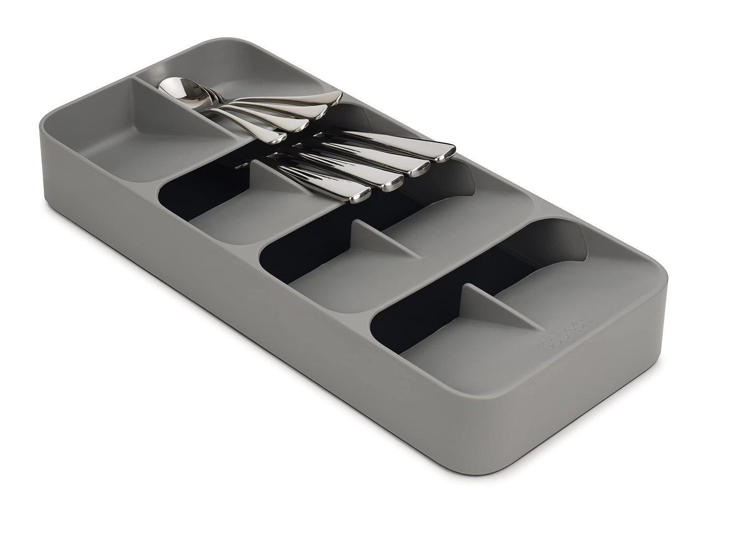 Joseph Joseph Drawer Store - Large, compact cutlery drawer organizer, 8 compartments, for 48 pieces - Gray
