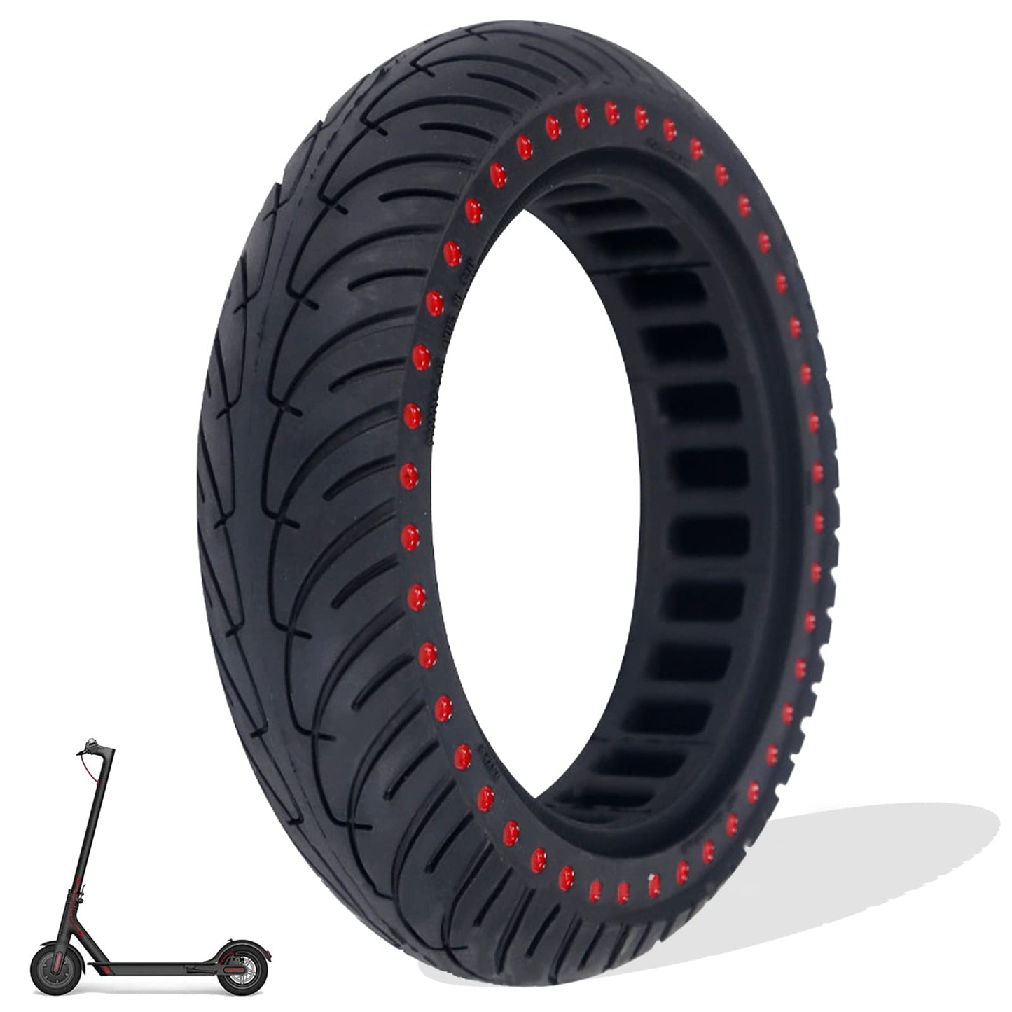 8.5 inch scooter tire 50/75-6.1, scooter solid rubber tire 8 1/2, electric scooter solid rubber tire, 8.5 inch e scooter wheel tubeless for Xiaomi M365 MI 1S, replacement tire