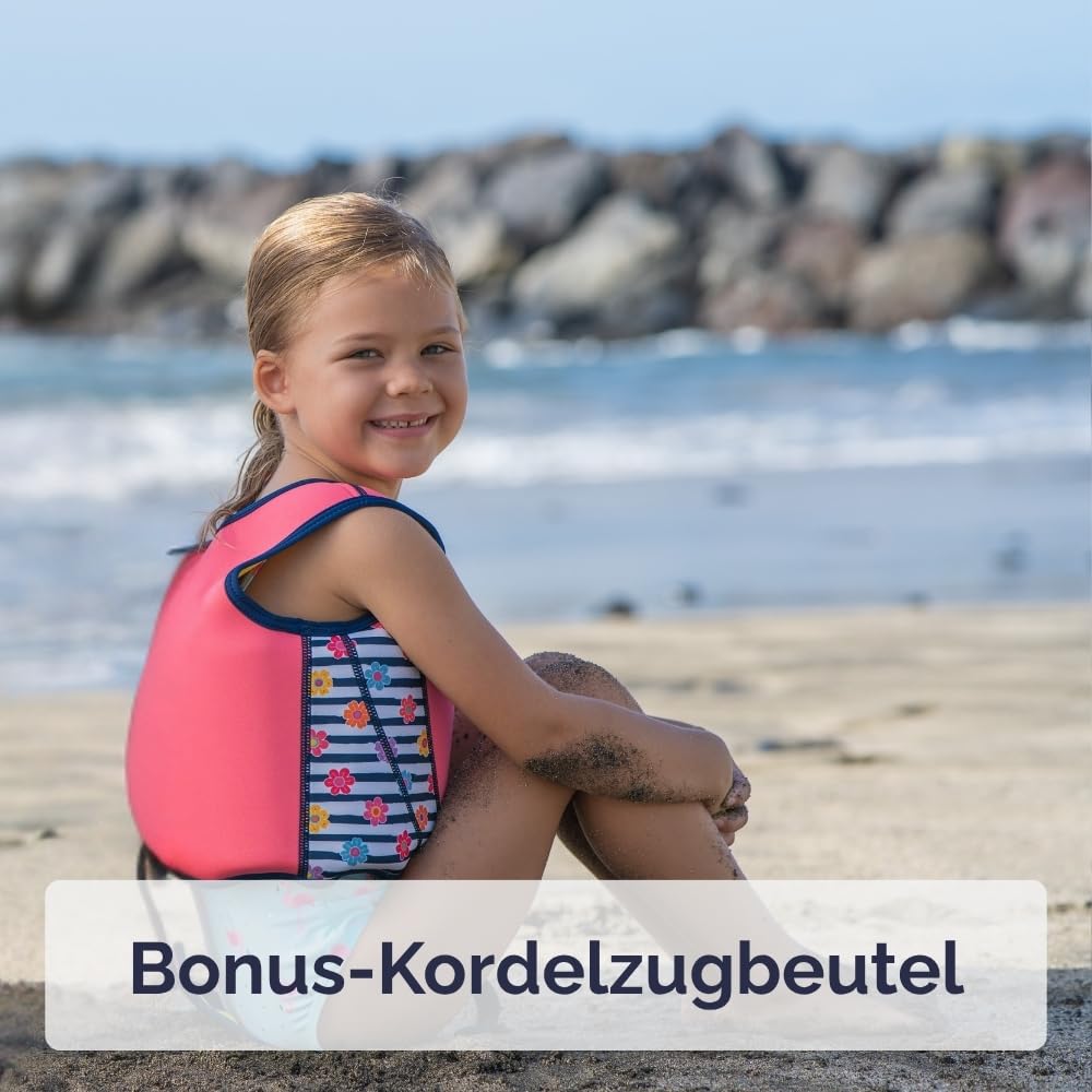 Limmys Premium Kids' Life Jacket - Modern swimming aid for boys, girls, and toddlers - Comes with a handy carrying bag.