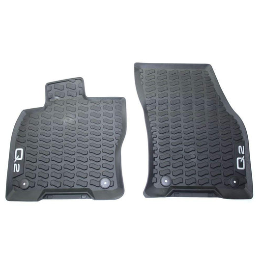 Audi 81B061501041 Original Q2 rubber floor mats all-weather mats, black.