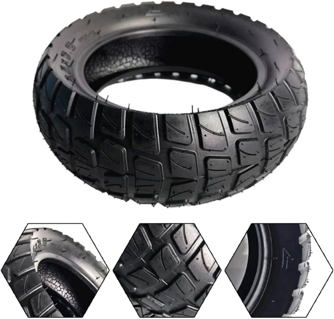 8.5-inch off-road tires and 8.5x2 (50-134) inner tube with valve extender and tire lever for Zero 8, 9, VSETT 8, 9, Inokim Light 2 E-scooter. Anti-slip replacement wheels.