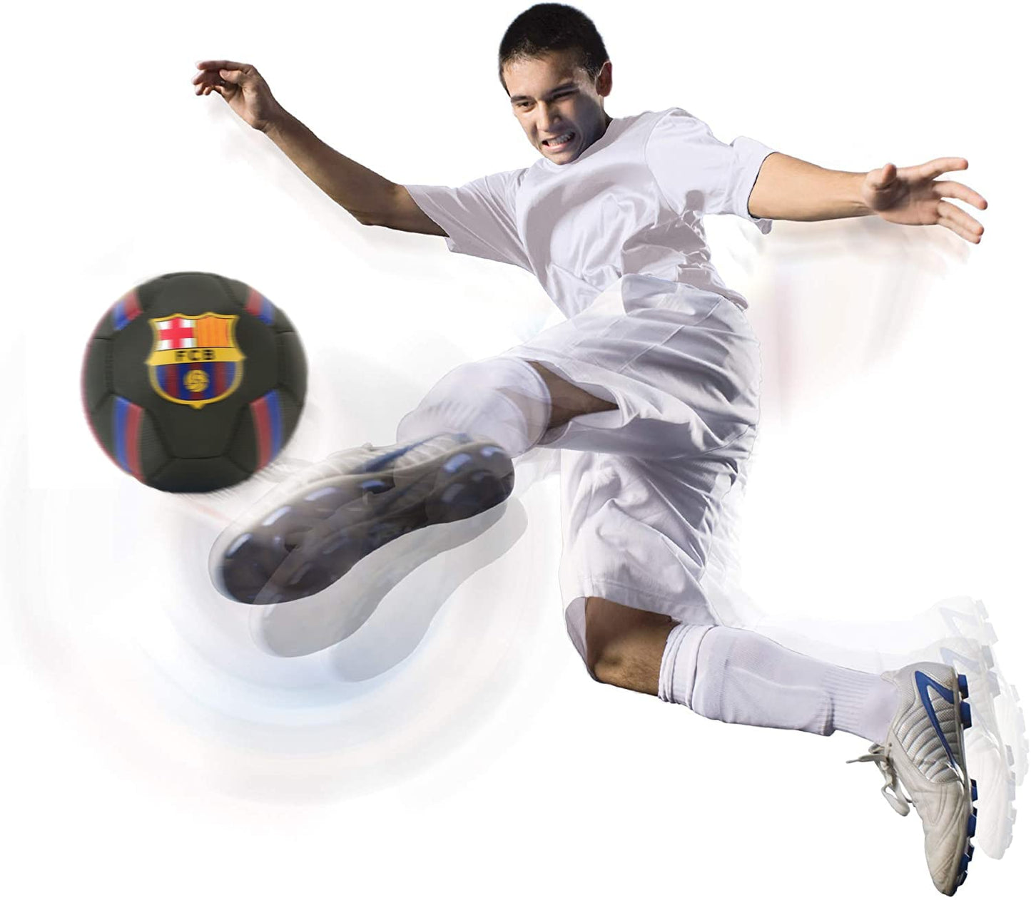 Roger's official football Barcelona Blaugrana. Black, gold, red, blue. Suitable for adults and children (size 5, large).