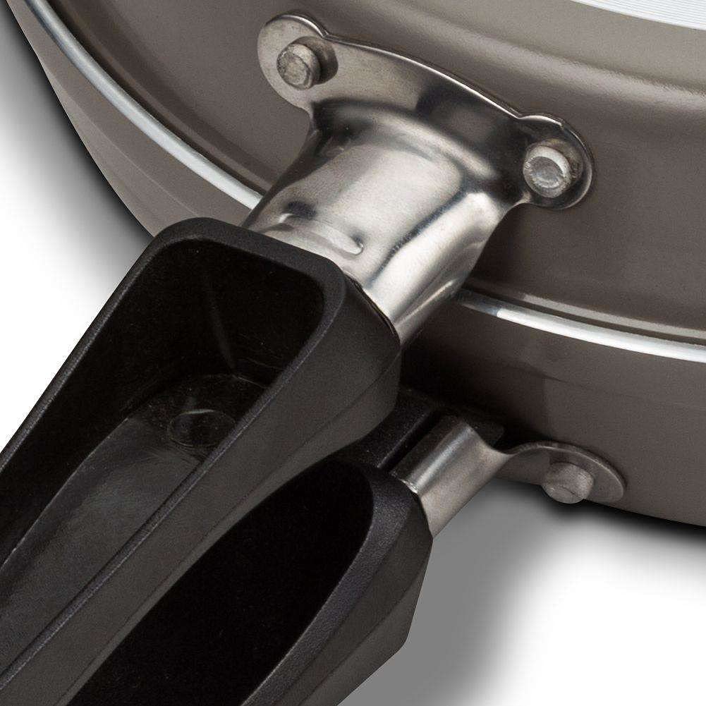 NAVA Double-Sided Pan with Handle | Ø 25 cm | Double-Sided Skillet for Pancakes and Omelets | Dishwasher Safe | Suitable for Gas, Electric, Ceramic, and Halogen Stoves