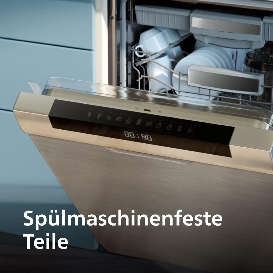Philips HD7461/20 New Daily Coffee Machine Aroma-Swirl with Auto Shut-Off, Glass Carafe, White/Black