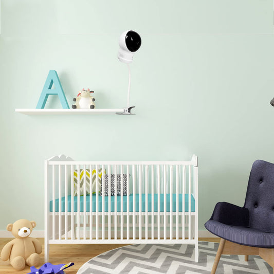 Baby monitor holder for eufy SpaceView/eufy Spaceview S/eufy Spaceview Pro Baby Monitor, Flexible Monitor Stand Holder for Nursery Crib Railings.