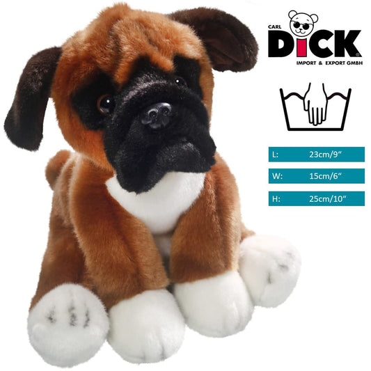 Carl Dick Boxer Dog, plush toy, stuffed animal approx. 25cm 3344.