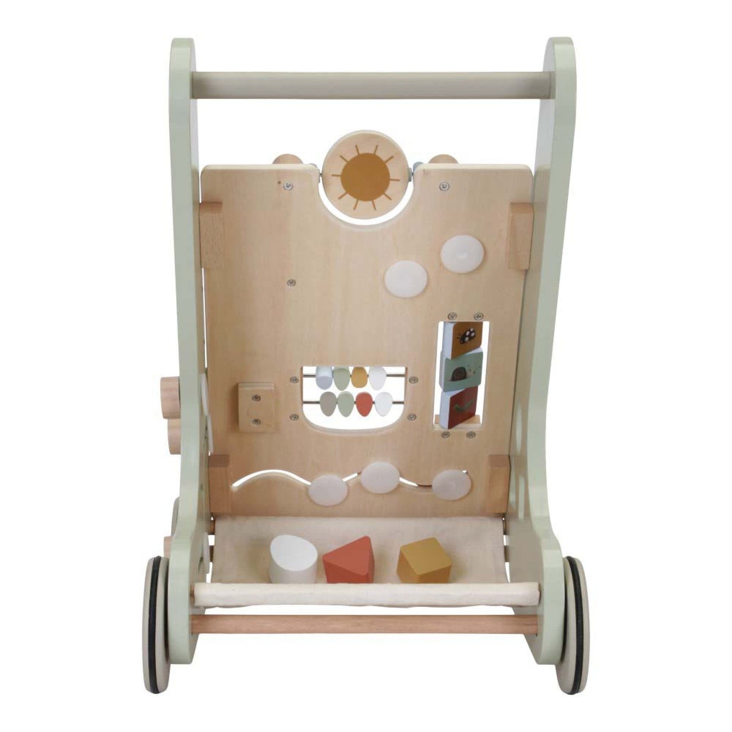 Little Dutch 7072 FSC Wooden Activity Walkers - Little Goose, mint