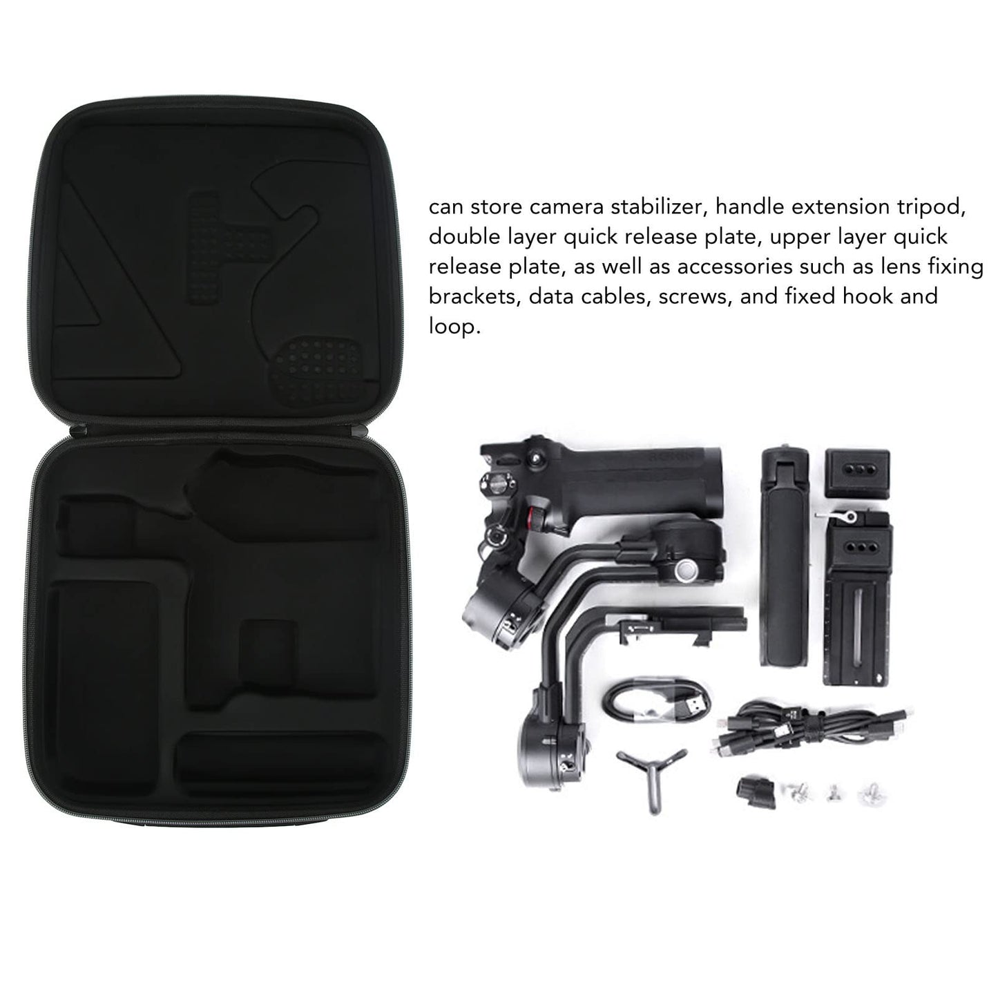 Dpofirs RSC 2 Case, Portable Storage Shoulder Bag for RSC 2 Gimbal Stabilizer, Protective Bag with Large Capacity and Adjustable Shoulder Strap.