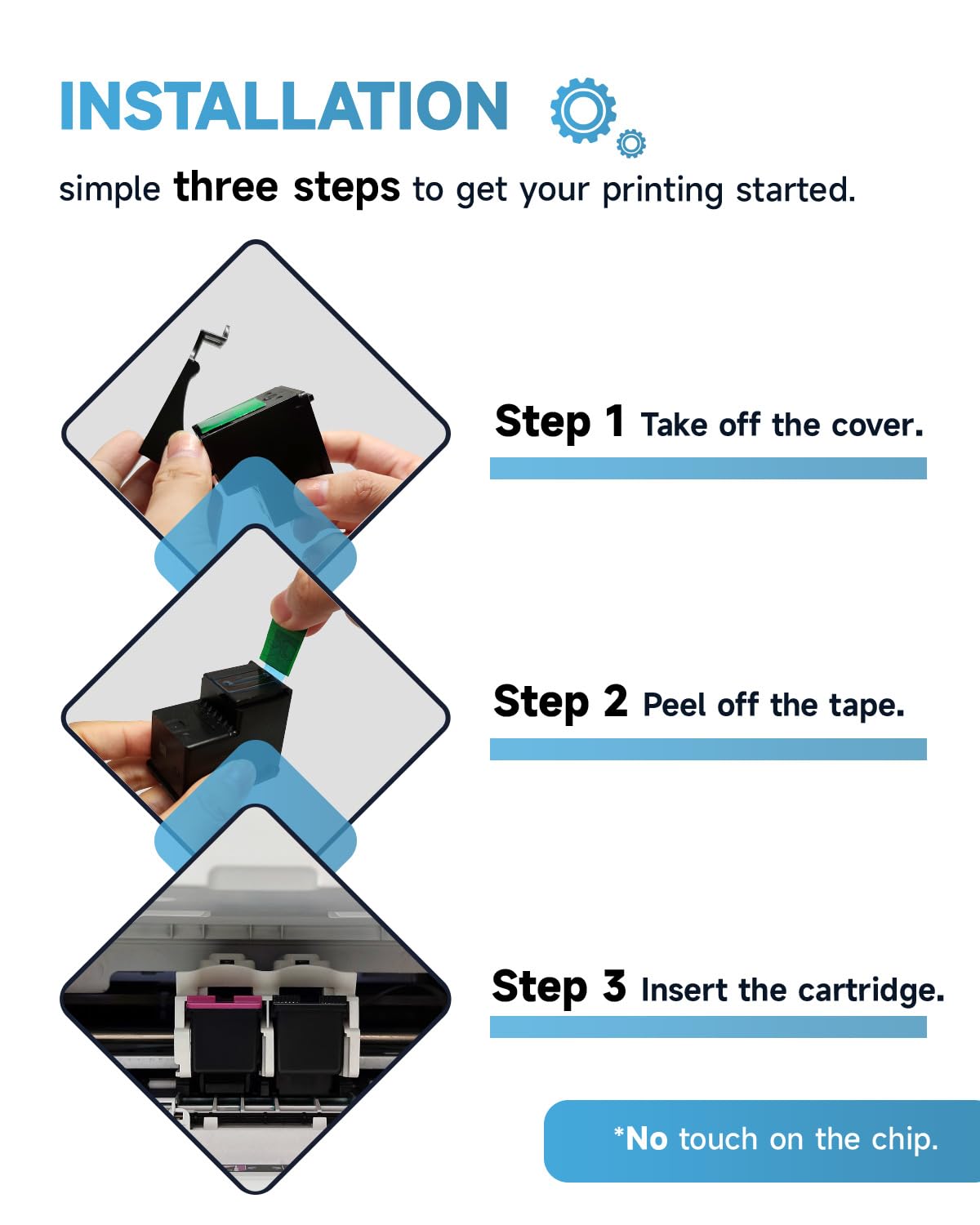 305 XL ink cartridges, Compatible with Original HP 305 ink cartridges, 305 XL Black/Color | 750/450+ pages for HP DeskJet 2820e 2800e 2810e 2700 2710e Plus 4100 4120 Envy 6000 6020e