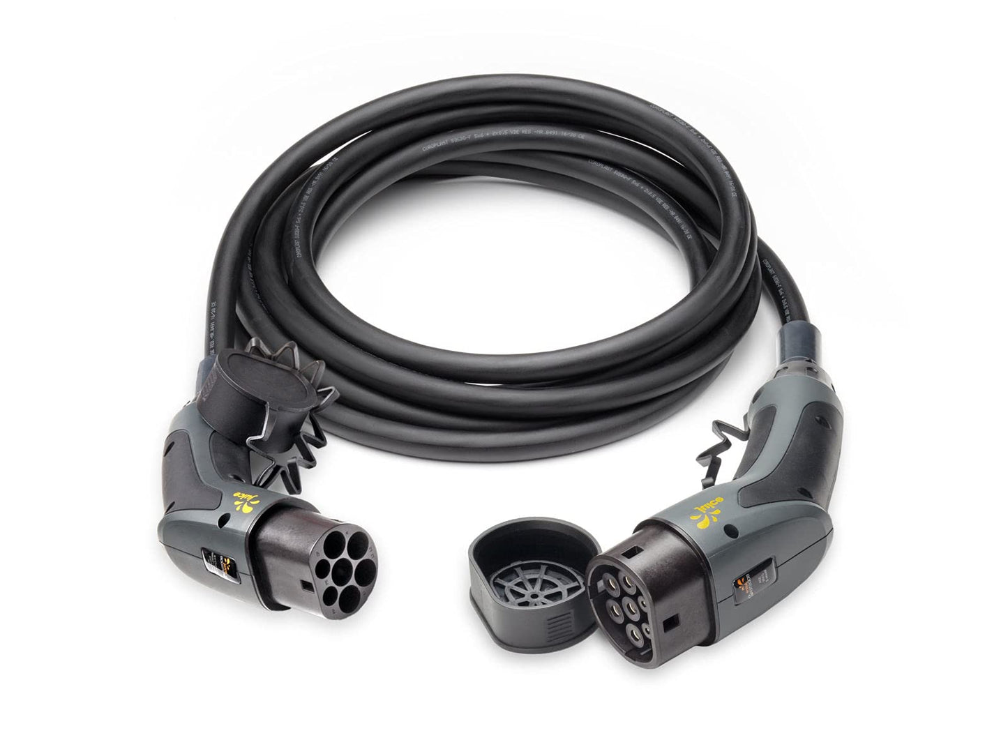 Juice Flow, 6 meter Type 2 charging cable, Compatible with all electric cars and PHEVs, 22 kW Type 2 charging cable, 32 A 3-phase, TÜV Rheinland certified