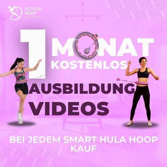 Swiss Activa+ S5.S Silent Hula Hoop hoop for adults with counter 60-112cm - Extra quiet - Doesn't fall down for women to lose weight - Smarter fitness with weight