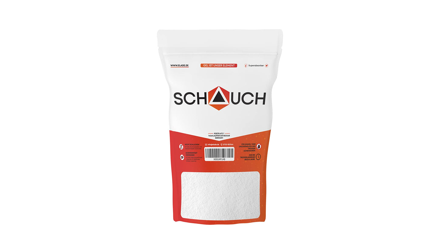Superabsorber, moisture barrier, for absorbing urine and feces, disposal of liquid waste, camping toilet (1 kg), HVDE 235 by Schauch