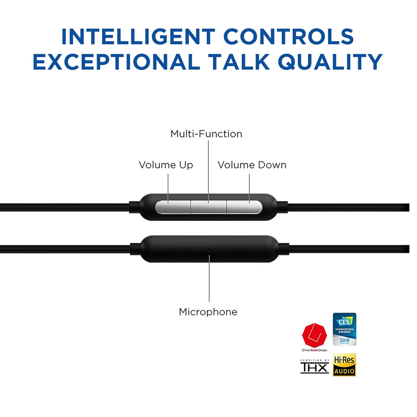1MORE Triple-Driver Headphones, Wired In-Ear Hi-Fi Earphones with High Resolution, Audio Stereo Bass, MEMS Microphone, In-Line Remote Control High-Fidelity for Smartphones/PC/Tablet - Silver
