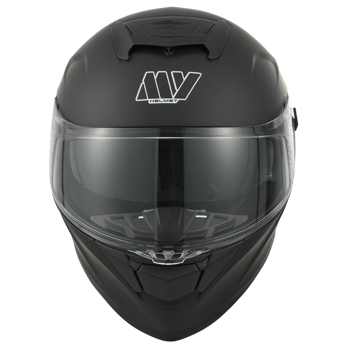MY Motorcycle Full Face Helmet with Sun Visor for Men and Women, ECE 22.06 Approved, Model MY-936 (Matte Black, XS)