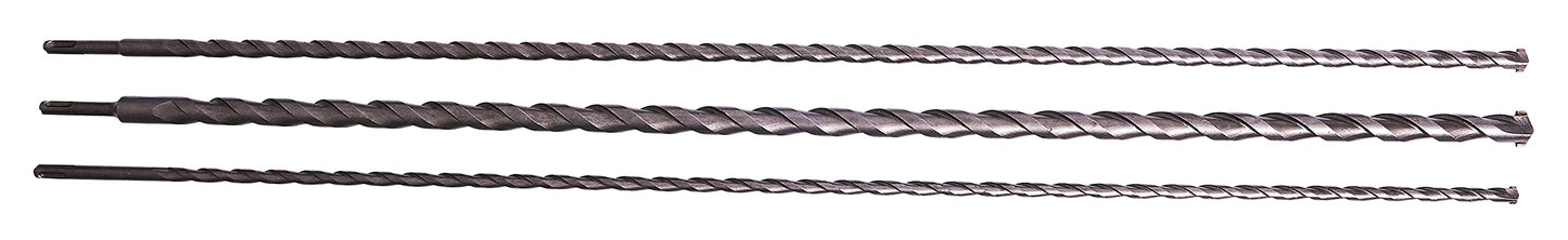 Am-Tech 3 piece 1000 mm SDS drill bit set, E0690