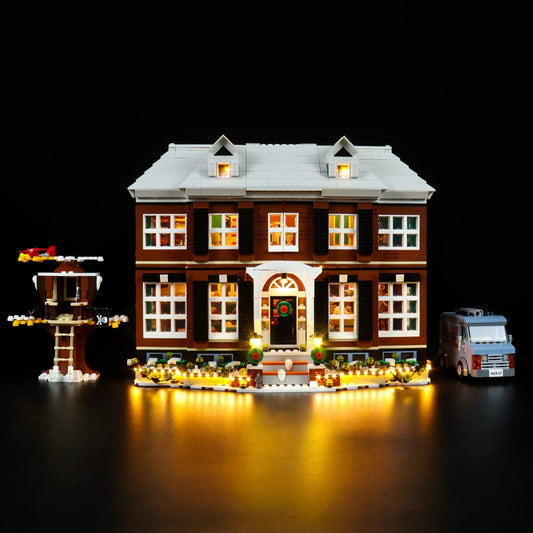 LocoLee LED light set compatible with LEGO Home Alone, decorative LED lighting set compatible with LEGO 21330 Exclusive Collectible Light Kit. Lights only, no model included (Standard).