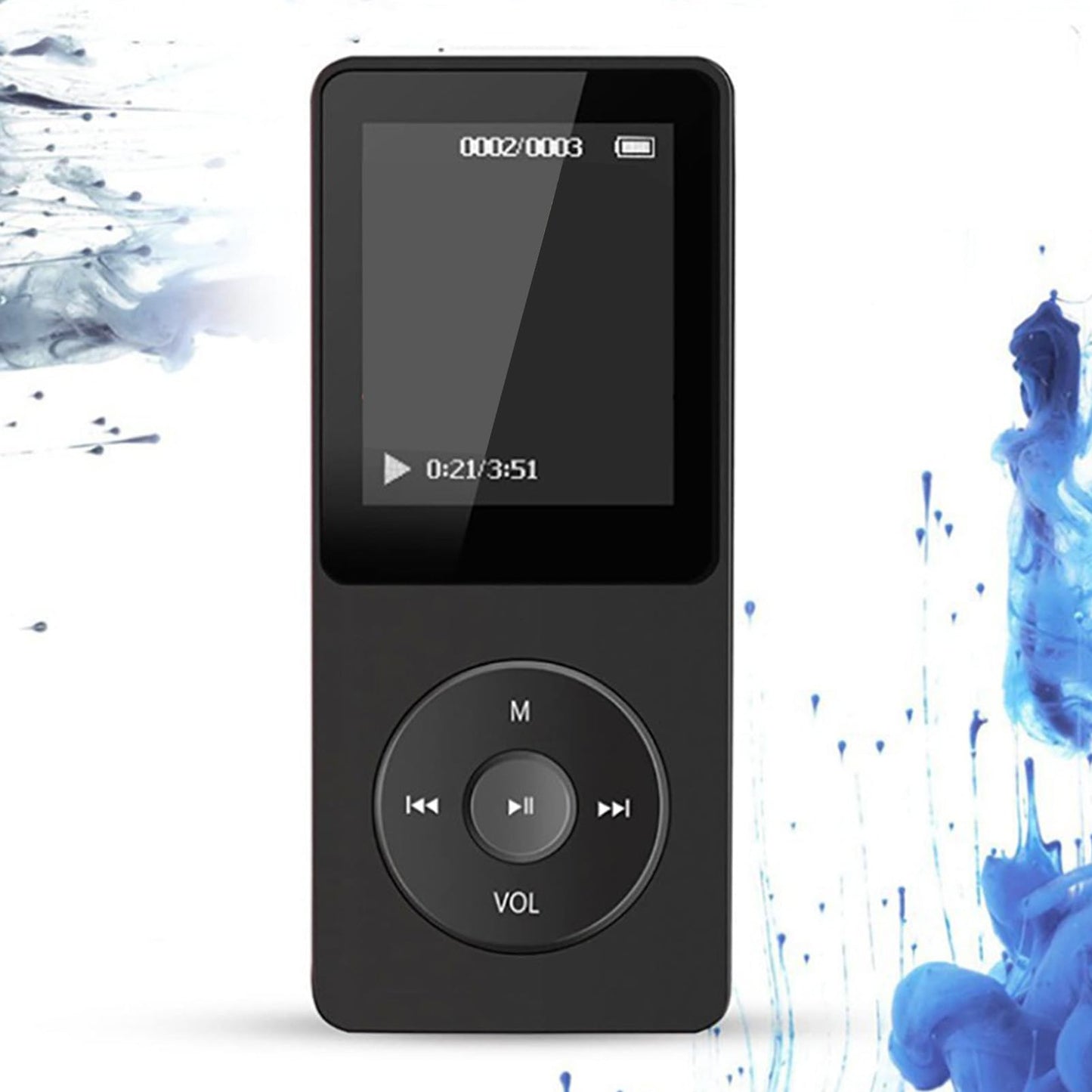MP3 player with Bluetooth 5.0, HiFi music player with voice recording for sports, running, walking, FM radio, e-book, video playback, gifts for students.