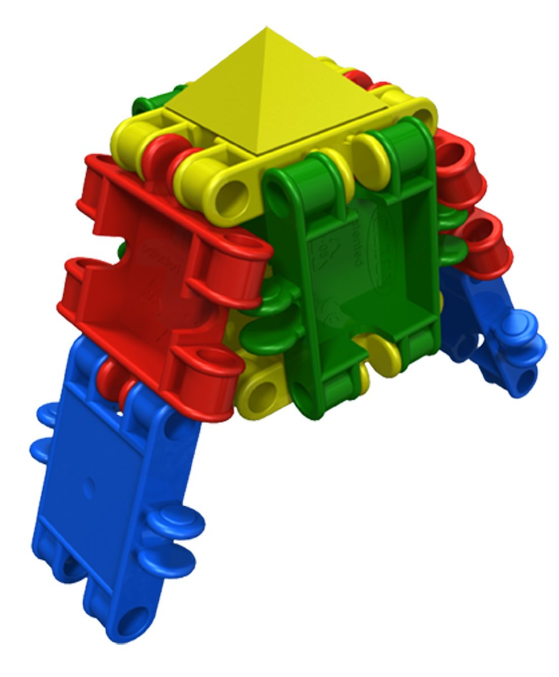 Clics building toy for kids ages 4 and up, creative learning toy in a 175-piece set, building blocks for girls and boys, Montessori STEM toy, starter set in a 9-in-1 bucket.