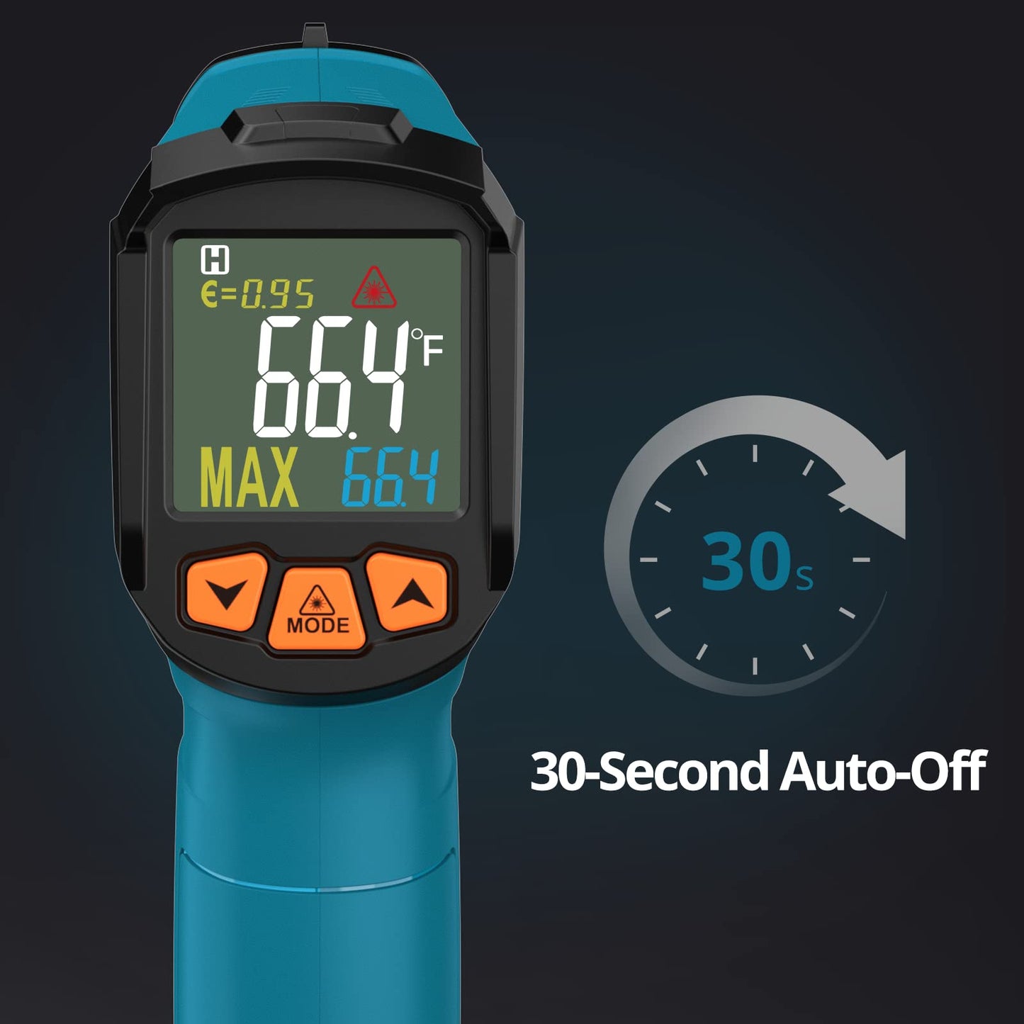 Infrared Thermometer (not for humans) -50°C to 800°C Tilswall IR Digital Laser Temperature Gauge with Cooking LCD Display for Cooking/Barbecue/Pizza Oven/Freezer/Industry