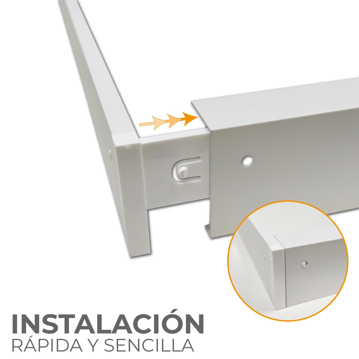 LED ATOMANT pack of 2 mounting frames + LED recessed panel lights 120x30cm 48W, CCT (color selection switch Warm White, Neutral White or Cool White), 5000 lumens, driver included