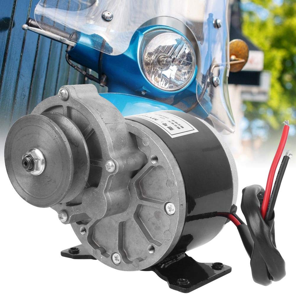MAGT Gear Motor 12V 250W, High Performance Electric Motor Durable Pure Copper Pulley Gear Motor Accessory for Electric Scooter.