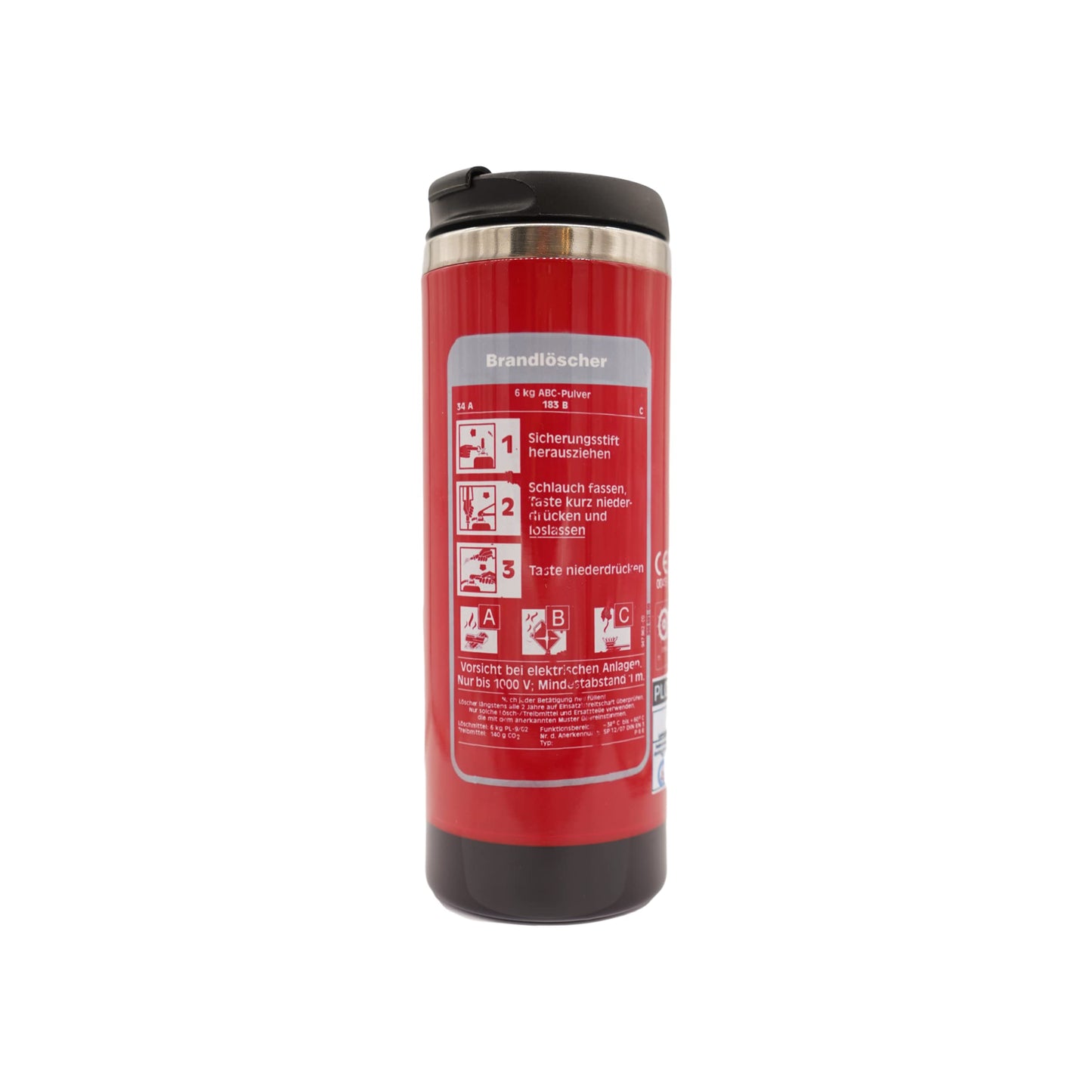 Thermal mug Fire extinguisher Fire department gifts 350ml coffee TO GO Firefighter accessories Leak-proof water bottle Insulated cup For on the go