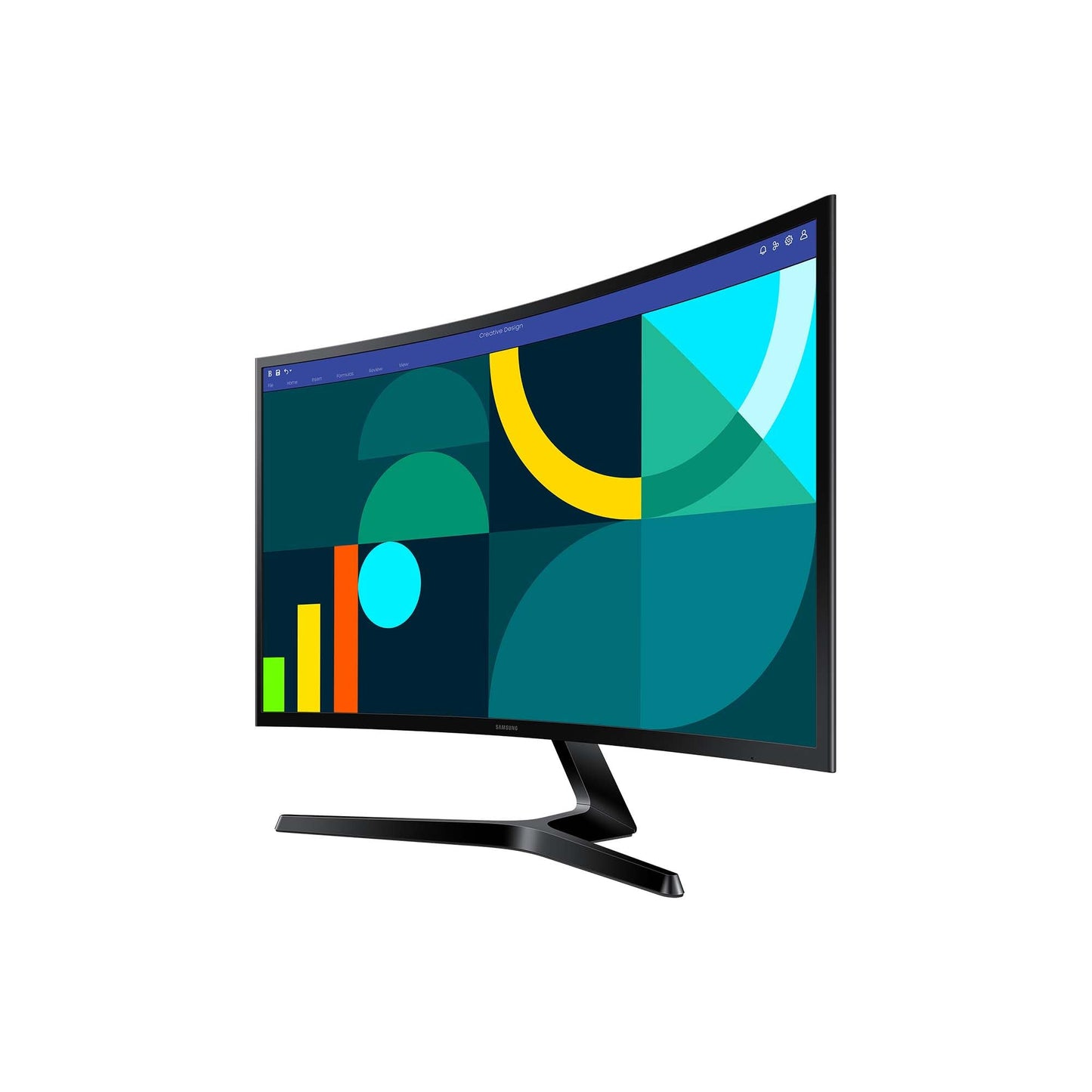 Samsung S36GD Essential Curved Monitor 27-inch, PC screen with VA panel, Full HD resolution, 4 ms response time, refresh rate 100 Hz, Eco Saving Plus, Flicker Free, Black, S27D366GAU.