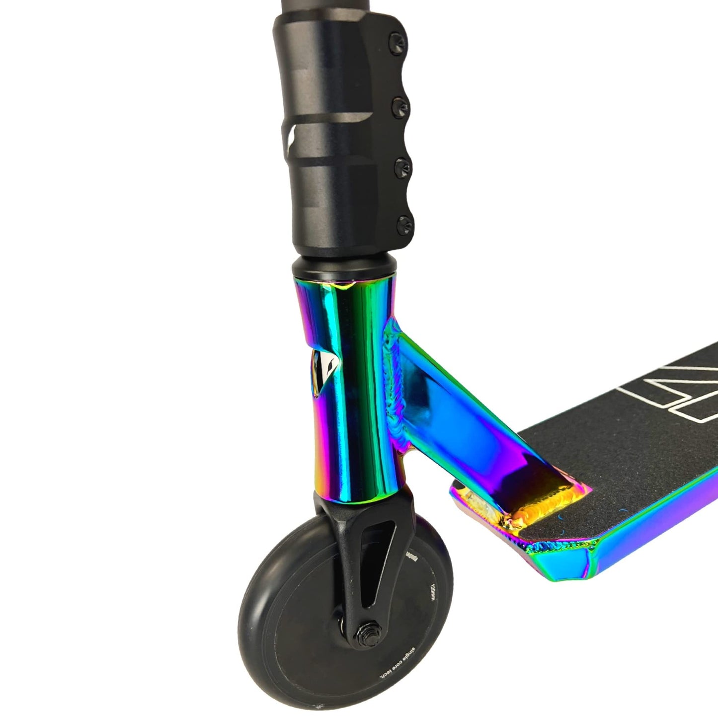 Anaquin Park V7 stunt scooter, height=89cm (neochrome rainbow oilslick)