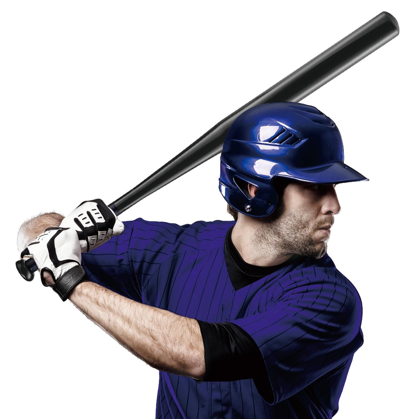 Queiting 82cm baseball bat steel baseball bat baseball bat softball sports equipment for daily leisure and athletes (aluminum, weight 405g, black)
