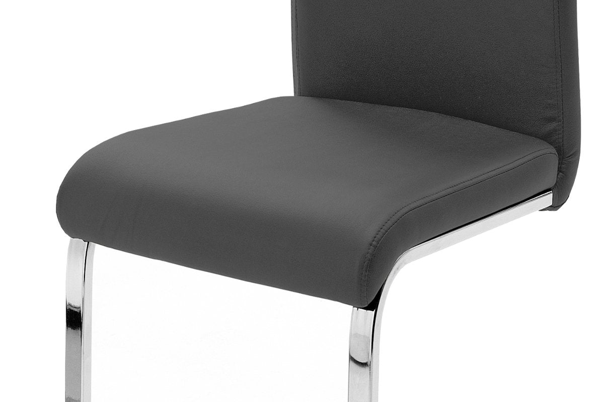 Robas Lund, chair, dining chair, swing chair Cologne, set of 2, black, 57 x 43 x 100 cm.