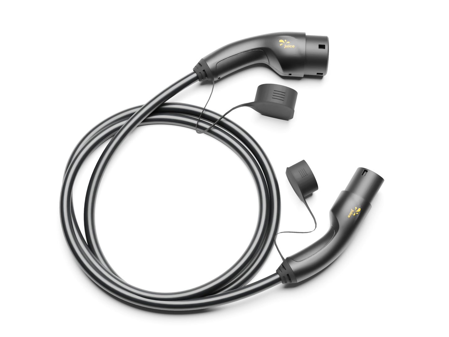Juice Flow, 6 meter Type 2 charging cable, Compatible with all electric cars and PHEVs, 22 kW Type 2 charging cable, 32 A 3-phase, TÜV Rheinland certified