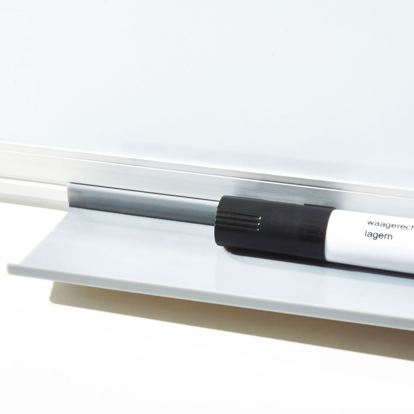 MOB Magnetic Whiteboard 60x45cm with aluminum frame and detachable pen tray for office, home, and school. Scratch-resistant and dry-wipe magnetic board in portrait & landscape orientation.