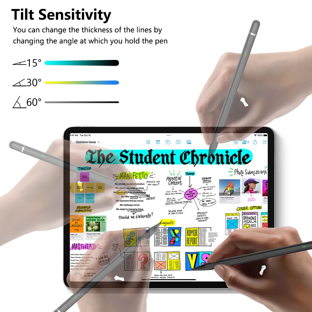 Pencil 1st Gen for iPad (2018-2025): with USB-C fast charging & tilt sensitivity Pen for Nintendo DS Stylus for iPad 6/7/8/9/10/11 - Air 3/4/5/M2/M3 - Mini 5~7 - Pro 11"/12.9"/M4