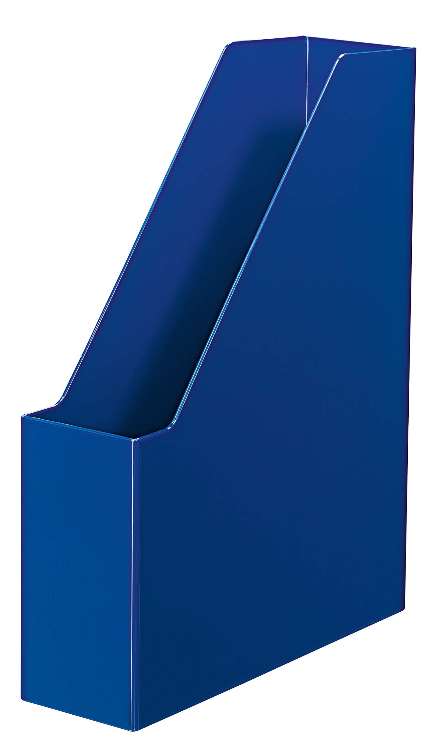HAN i-Line standing file - 2 pieces, elegant, modern high-end standing file for magazines, folders, and documents up to A4/C4 size, blue, 16501-14.